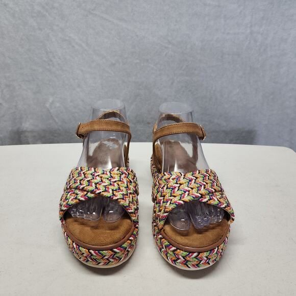 Spring Step Patrizia Sandals Womens 6.5 Platform Espadrilles Colorful Adjustable - Picture 12 of 13